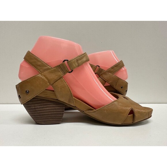 Everybody by BZ Moda women size EU 38.5/ US 8 brown leather strap sandals - Picture 4 of 12